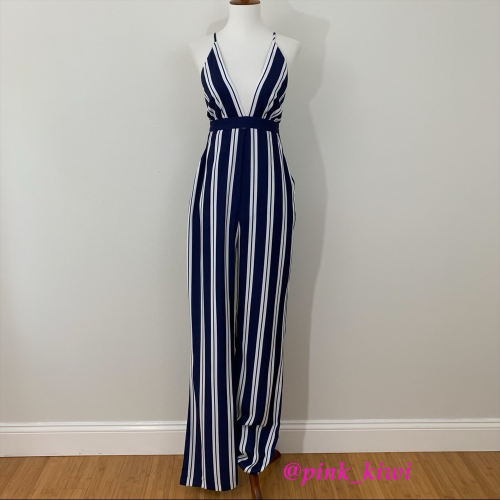 The Jetset Diaries Palace Striped Jumpsuit